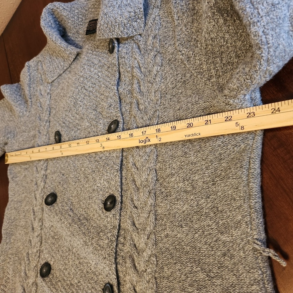 Pendleton Woolen Mills Womens Lambswool Blend Cardigan Sweater Gray Plus Size 2X - Picture 13 of 15